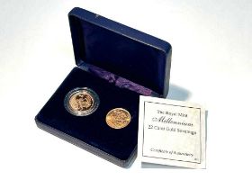 Two Mint Queen Elizabeth II gold sovereigns