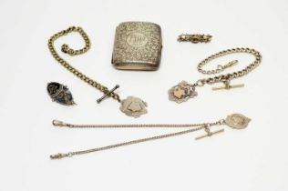 A selection of silver items