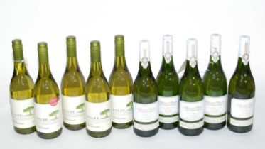 Ten bottles of South African white wine