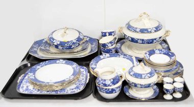 A Spode 'Cracked Ice and Prunus' part dinner and tea service