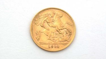 A George V gold half sovereign