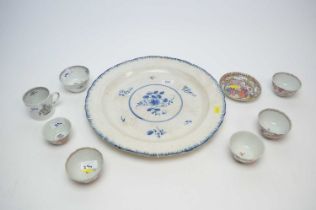 A collection of five Chinese export tea bowls and another