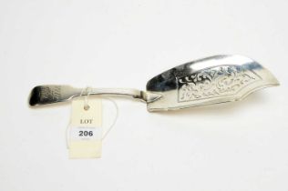 A Georgian silver fish slice