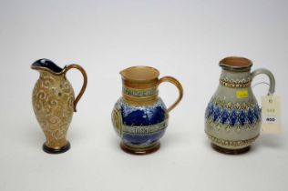 A collection of Royal Doulton jugs
