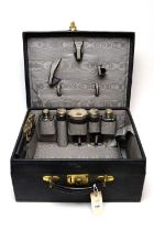 20th Century travelling dressing set