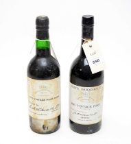 Two bottles of SWC Vintage Port