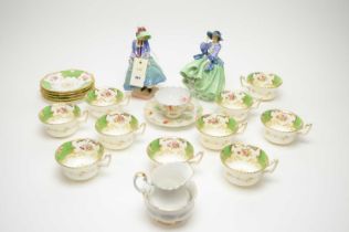 A Coalport tea service and other decorative ceramics