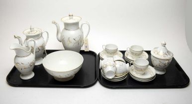 A 19th Century French porcelain coffee service