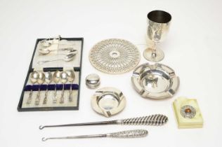 Victorian and later silver collectibles