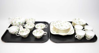 A Wedgewood ‘Wild Strawberry’ pattern tea and coffee service