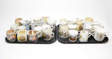 A collection of Royal Commemorative and Railway interest ceramics