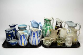 A collection of 19th century and later jugs