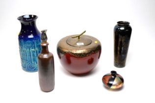 A collection of studio pottery and other ceramics wares