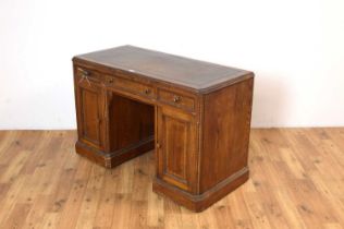 A late Victorian painted pine writing desk in the Aesthetic taste