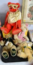 A Merrythought 'Masquerade' teddy bear and others