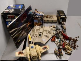 Star Wars figures and vehicles