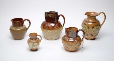 A selection of Doulton Lambeth jugs
