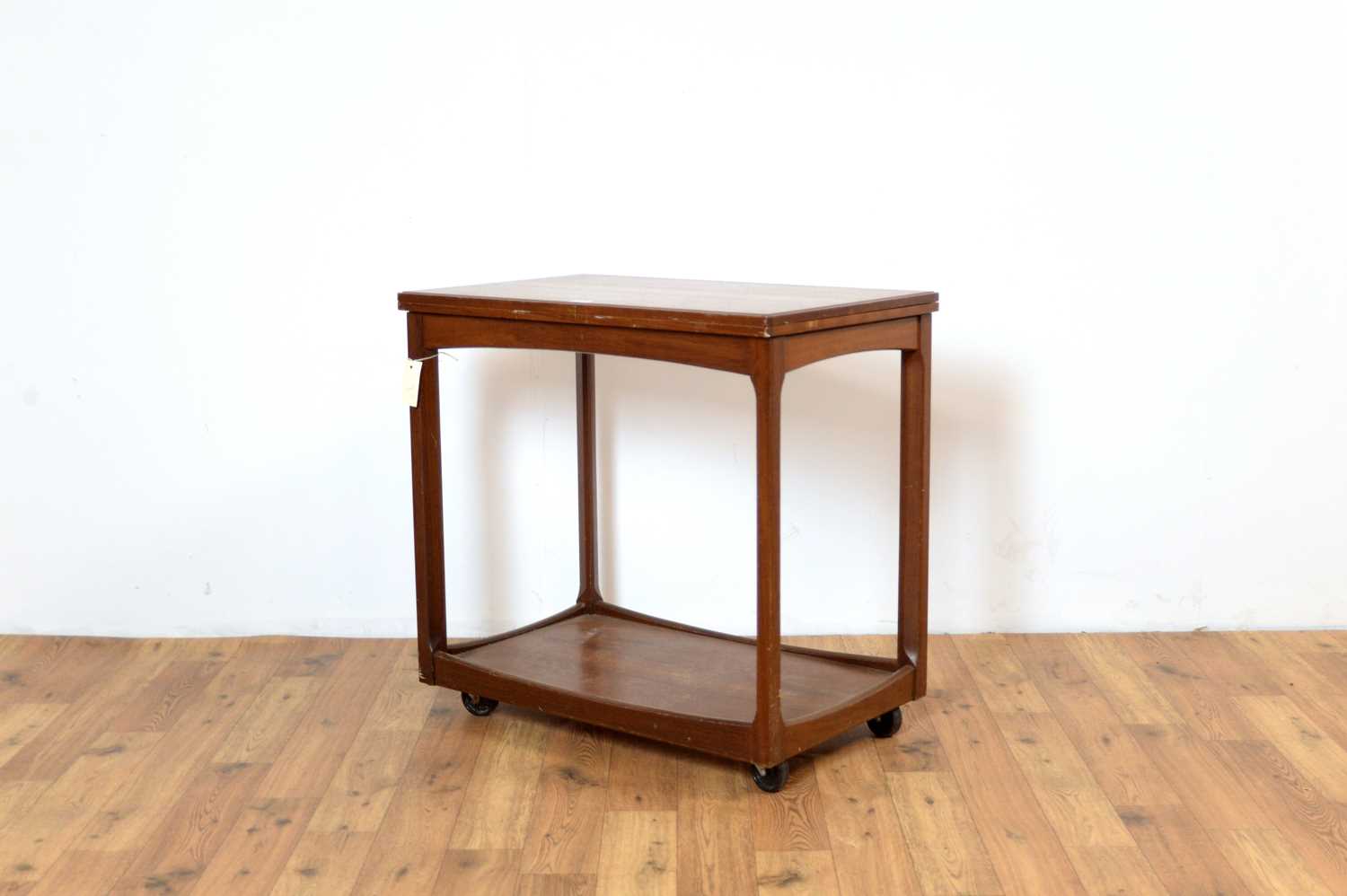 A retro teak trolley together with a tripod side table - Image 7 of 10