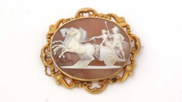 A Victorian cameo brooch