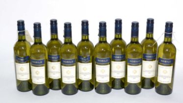 Ten bottles of New Zealand white wine