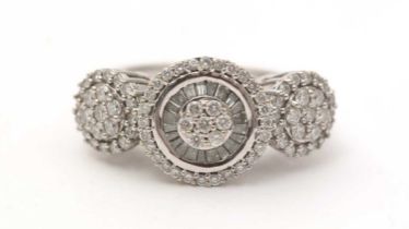 An Art Deco style diamond dress ring