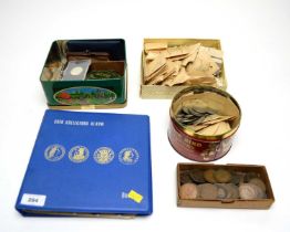 A selection of collectors coins