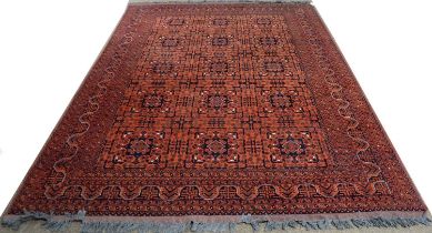 A vintage Afghan rug