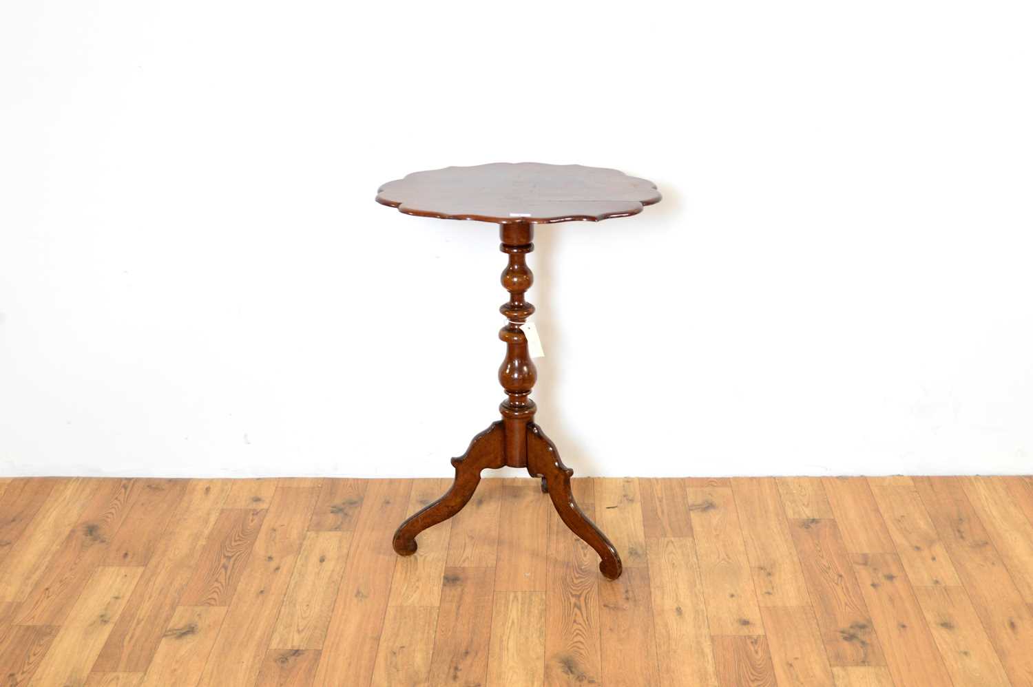 A retro teak trolley together with a tripod side table - Image 2 of 10