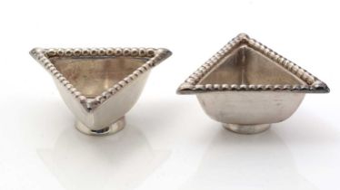 A pair of Edward VIII Scottish silver salts