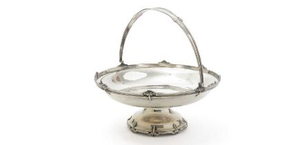 An Elizabeth II silver swing-handled basket