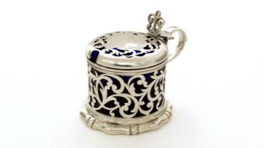 An early Victorian silver mustard pot