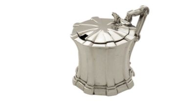 A Victorian silver mustard pot