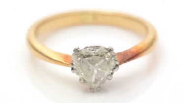 A single stone solitaire diamond ring