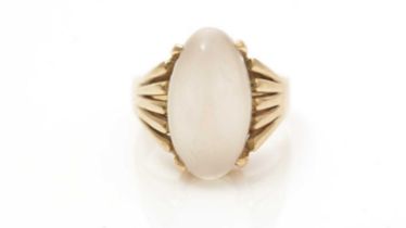 A moonstone ring