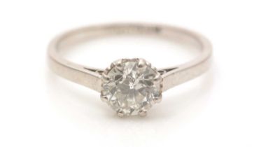 A single stone solitaire diamond ring