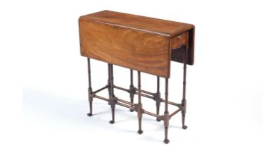 A George III mahogany spider leg table