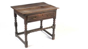An 18th Century oak side table