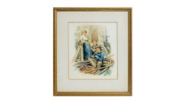 Robert Jobling - A Brief Rest | watercolour