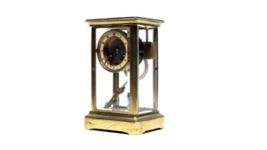Japy Freres: A late 19th Century French gilt four-glass mantel clock