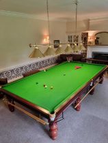 Orme and Sons of Manchester: An early 20th Century slate bed snooker table