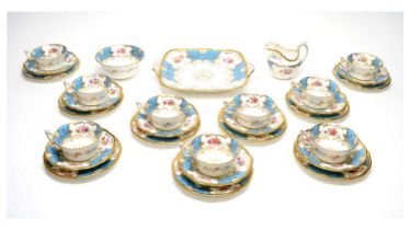 A Coalport 'Batwing' teaset