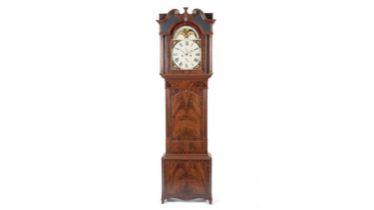 John Wignall of Ormskirk: A Victorian mahogany longcase clock