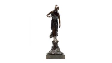 Franz Seifert (Austrian, 1866 -1951): an Art Nouveau bronze