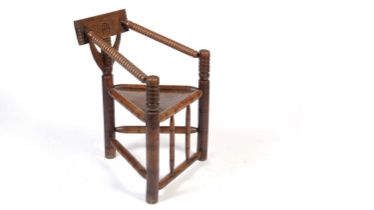 Manner of John Starkey: an oak turner's chair