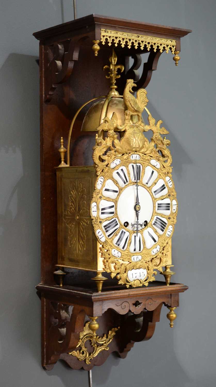 An ornate French brass hanging lantern clock, late 19th/20th Century - Image 2 of 13