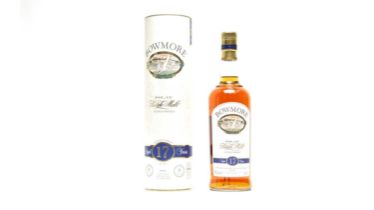 Bowmore: one bottle of Islay single malt Scotch whisky, 17-years-old