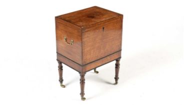 A Georgian mahogany work box