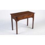 A George III oak side table