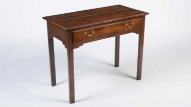 A George III oak side table