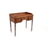 A Regency mahogany tray-top side table